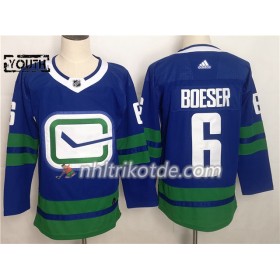 Vancouver Canucks Trikot Brock Boeser 6 Alternate Adidas 2019-2020 Blau Authentic - Kinder